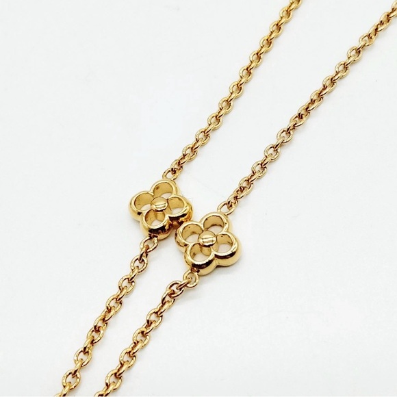 ✨🛍️ Louis Vuitton Gold Flowerful Necklace - Picture 4 of 6